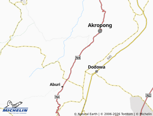 Mappa MICHELIN Mampong - ViaMichelin