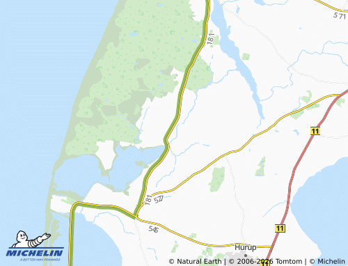 Mapa MICHELIN Morup Mølle - ViaMichelin