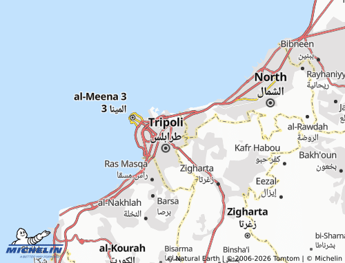 Mapa MICHELIN Tarablus al-Tabbanah - ViaMichelin