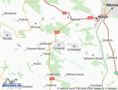 MICHELIN Cinișeuți map - ViaMichelin