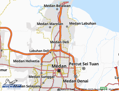 MICHELIN Medan Deli map - ViaMichelin