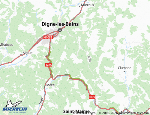 MICHELIN Entrages map - ViaMichelin
