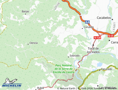 MICHELIN Cabeza de Campo map - ViaMichelin