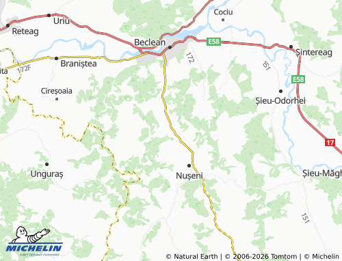 Mappa MICHELIN Rusu De Sus - ViaMichelin