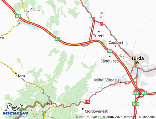 Carte MICHELIN Petreștii de Jos - ViaMichelin