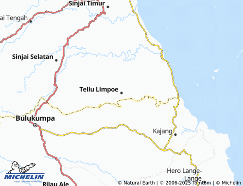MICHELIN Tellu Limpoe map - ViaMichelin