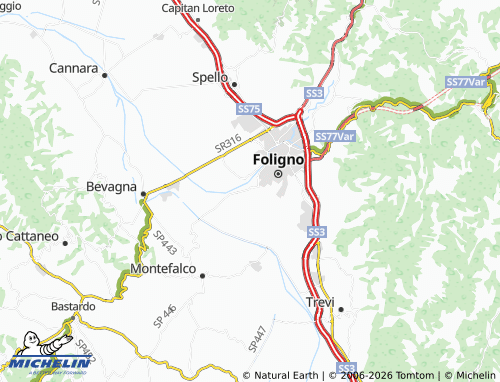 Mappa MICHELIN Scafali - ViaMichelin