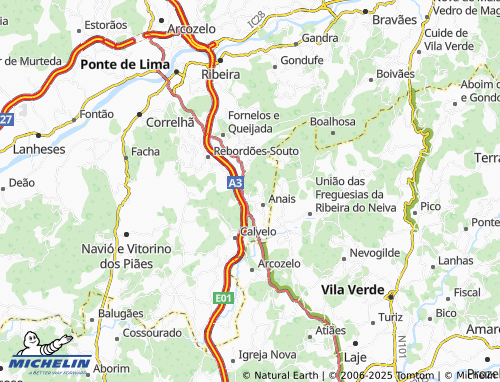 Mapa MICHELIN Valas - ViaMichelin