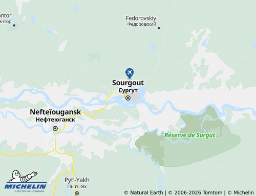 Mapa MICHELIN Surgut - ViaMichelin