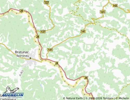 MICHELIN-Landkarte Berlovine - ViaMichelin