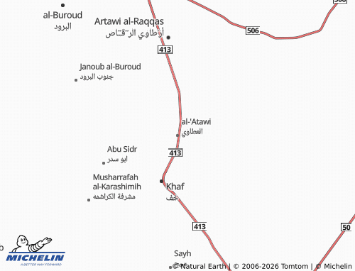 Mappa MICHELIN al-'Atawi - ViaMichelin