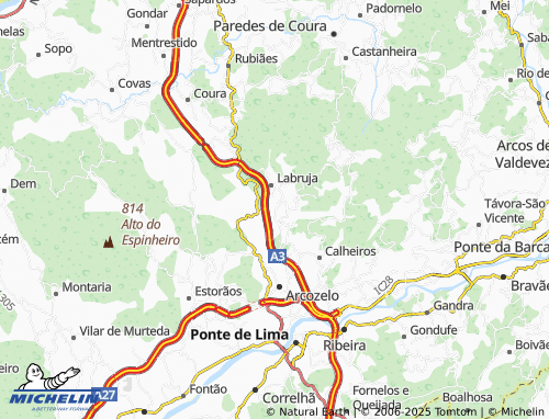 MICHELIN Codeçal map - ViaMichelin