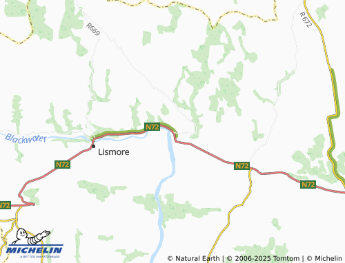 MICHELIN Cappoquin map - ViaMichelin