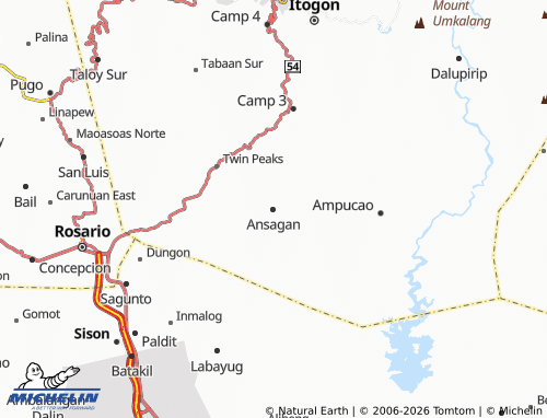 MICHELIN Ansagan map - ViaMichelin