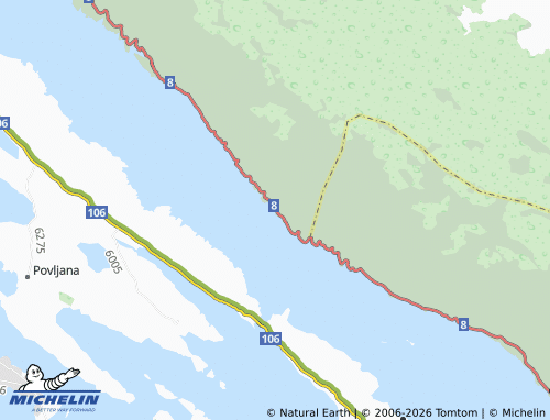Mapa MICHELIN Barić Draga - ViaMichelin