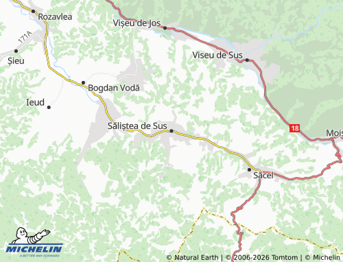 MICHELIN Săliștea de Sus map - ViaMichelin