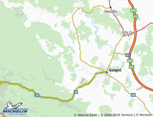Mapa MICHELIN Čelina - ViaMichelin