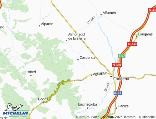 MICHELIN Cosuenda map - ViaMichelin