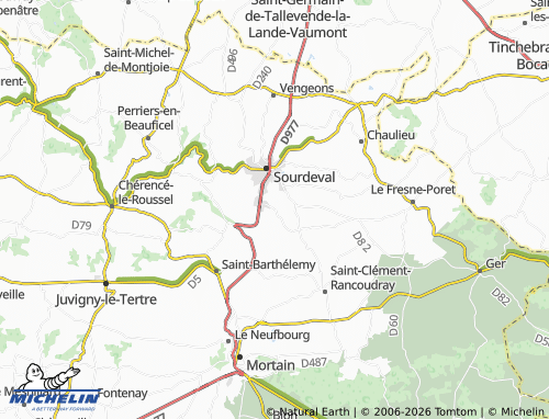 MICHELIN La Françaisière map - ViaMichelin