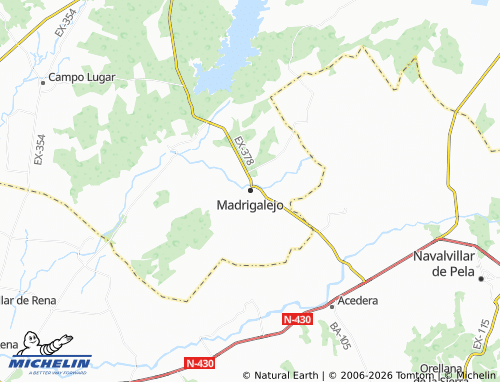 MICHELIN Madrigalejo map - ViaMichelin