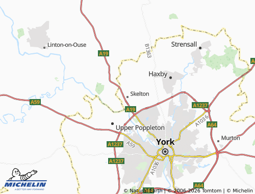 Carte MICHELIN Skelton - ViaMichelin