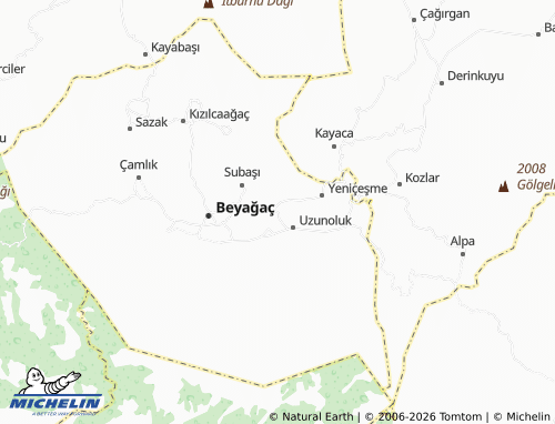 MICHELIN Geriçam map - ViaMichelin