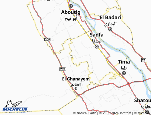 MICHELIN Kom Asfaht map - ViaMichelin