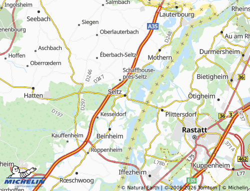 MICHELIN Seltz map - ViaMichelin