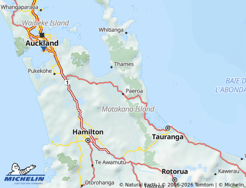 MICHELIN-Landkarte Hauraki - ViaMichelin