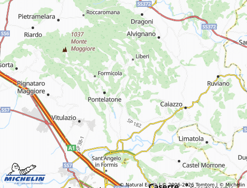 Carte MICHELIN Castel di Sasso - ViaMichelin