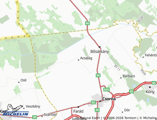 MICHELIN Acsalag map - ViaMichelin