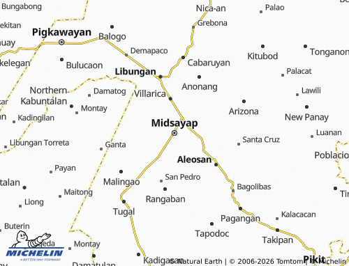 MICHELIN Midsayap map - ViaMichelin