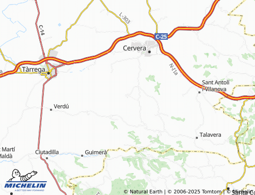 MICHELIN Granyena de Segarra map - ViaMichelin