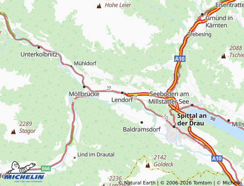 MICHELIN Lendorf map - ViaMichelin