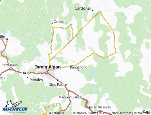 MICHELIN San Pedro Capula map - ViaMichelin