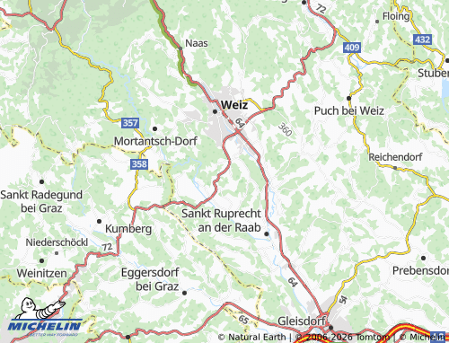 MICHELIN Untergreith map - ViaMichelin