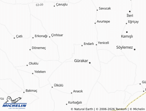 MICHELIN Uzunziyaret map - ViaMichelin