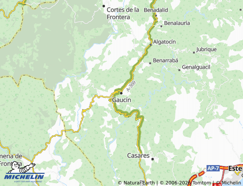 MICHELIN Gaucín map - ViaMichelin