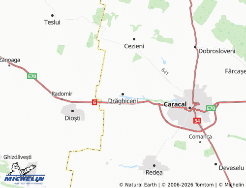 Mappa MICHELIN Drăghiceni - ViaMichelin