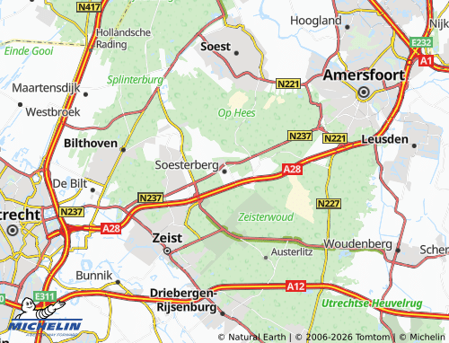 MICHELIN-Landkarte Soesterberg - ViaMichelin