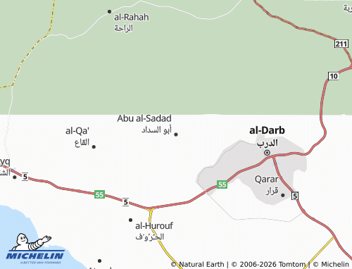 MICHELIN-Landkarte Abu al-Sadad - ViaMichelin