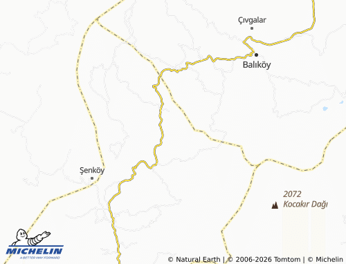 MICHELIN Evciler map - ViaMichelin