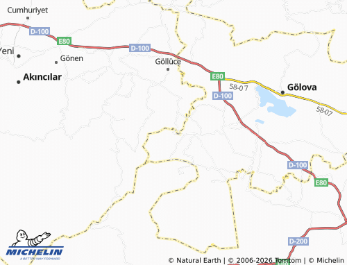 MICHELIN Okçaören map - ViaMichelin