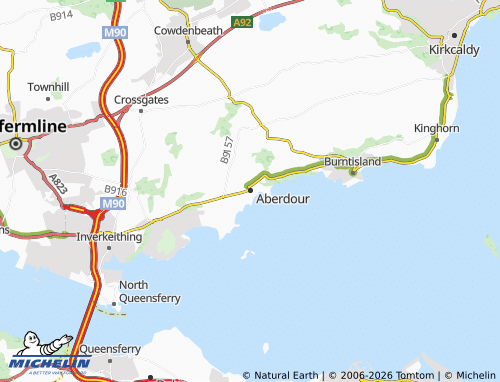 Carte MICHELIN Aberdour - ViaMichelin