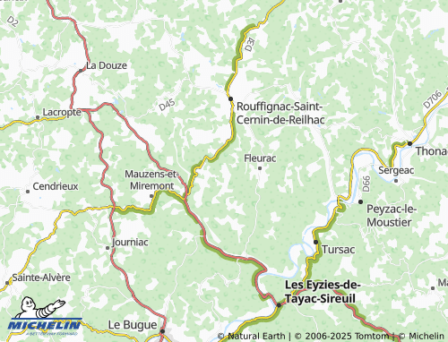 MICHELIN Puybazet map - ViaMichelin