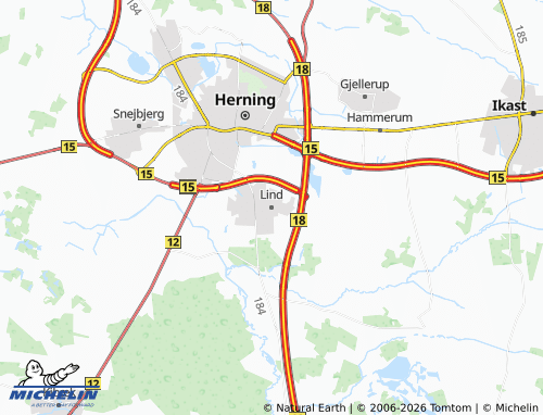 Mappa MICHELIN Lind - ViaMichelin