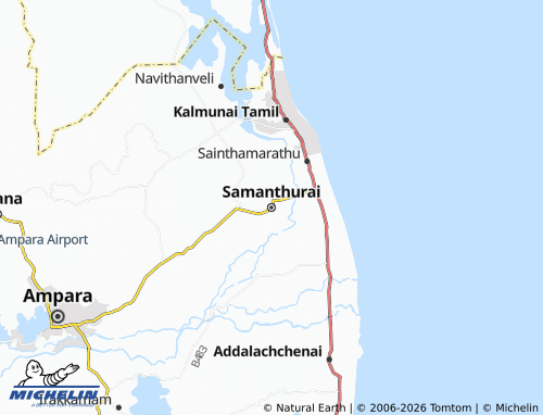 MICHELIN-Landkarte Samanthurai - ViaMichelin