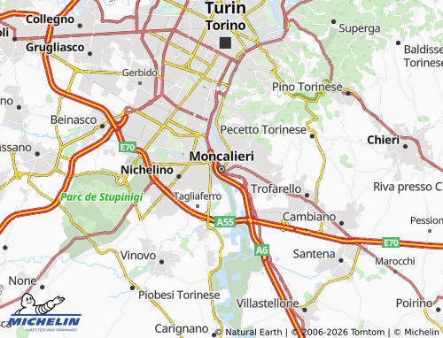 Mapa MICHELIN Moncalieri - ViaMichelin