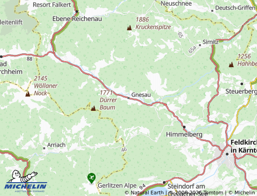 Mapa MICHELIN Gnesau - ViaMichelin