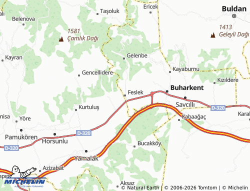 MICHELIN Feslek map - ViaMichelin